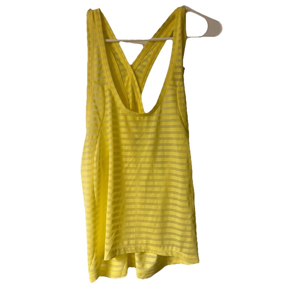 Zyia Women's Active Racer Back Tank Top Size XL Yellow